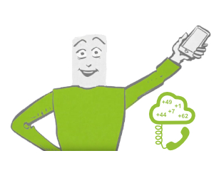 (inter)national VoIP number with a softphone app